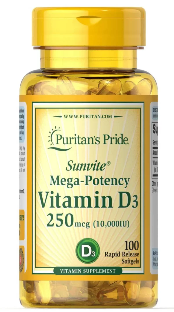 فيتامين د٣ الامريكي Vitamin D3 10000 IU